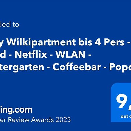 Cozy Wilkipartment Bis 4 Pers - Hund - Netflix - Wlan - Wintergarten - Coffeebar - Popcorn Ферль Екстер'єр фото