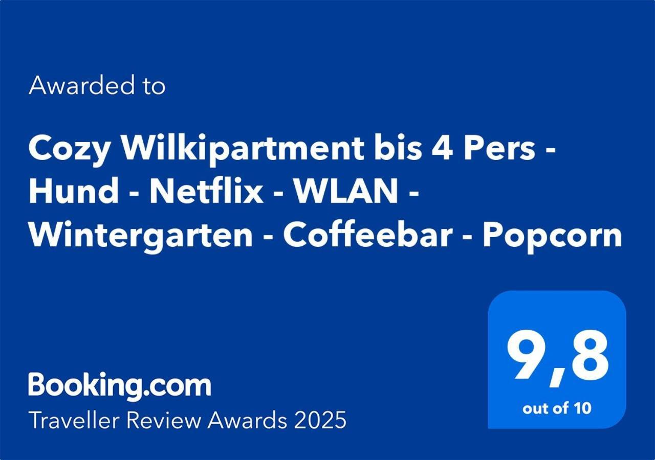 Cozy Wilkipartment Bis 4 Pers - Hund - Netflix - Wlan - Wintergarten - Coffeebar - Popcorn Ферль Екстер'єр фото